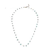 Gemstone smycken halsband, 304 rostfritt stål, med Natursten, med 1.97inch extender kedja, mode smycken & för kvinna, gyllene, Såld Per Ca 27.56 inch Strand