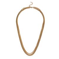 Collana Multi strato, 304 acciaio inox, with 1.97inch extender chain, Doppio strato & stili diversi per la scelta & per la donna, nessuno, 8mm,7mm, Venduto per Appross. 23.22 pollice, Appross. 23.62 pollice filo