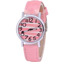 Reloj de Pulsera de Mujeres, Cuero de PU, con Vidrio & acero inoxidable 304 & aleación de zinc, sin impermeables & para mujer, más colores para la opción, 240x35x7.40mm, Vendido por UD