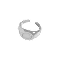 Sterling Silver Nakit Finger Ring, 925 Sterling Silver, s Mačke očiju, pozlaćen, Korejski stil & prilagodljiv & za žene, više boja za izbor, 10.35mm, Veličina:6, Prodano By PC