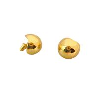 Brass Stud Earring plated for woman Sold By Pair