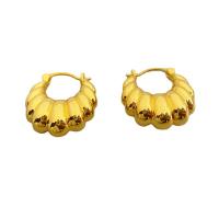 Messing Spring hoop oorbellen, 18K vergulde, voor vrouw, 22mm, Verkocht door pair