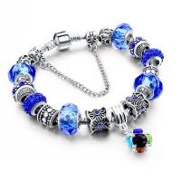 European Bracelet Zinc Alloy with Crystal plated & for woman & with rhinestone Sold By PC