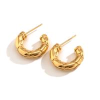 Cruach dhosmálta Graí Earrings, Litir C, jewelry faisin & do bhean, órga, 19.50x5mm, Díolta De réir Péire