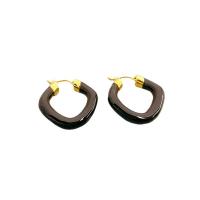 Prás Leverback Earring, 18K óir plated, do bhean & cruan, dathanna níos mó le haghaidh rogha, 27.50x29.50mm, Díolta De réir Péire