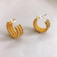 Goujon Laiton, Plaqué d'or 18K, pour femme, 18.90mm, Vendu par paire