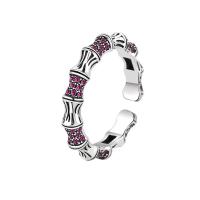 Cubi Circonia Micro Pave anello in ottone, placcato, Regolabile & Micro spianare cubic zirconia & per la donna, argento, Venduto da PC