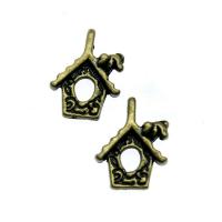 Zinc Alloy Pendants antique bronze color plated vintage & DIY & hollow nickel lead & cadmium free Sold By PC