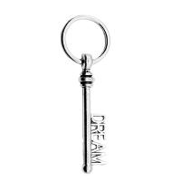 Zinc Alloy Key Pendants antique silver color plated vintage & DIY nickel lead & cadmium free 51mm Sold By PC