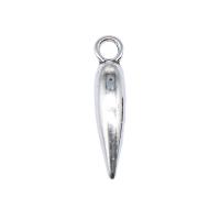 Zinklegering Hangers, Zinc Alloy, Peper, antiek zilver plated, DIY, nikkel, lood en cadmium vrij, 5x21mm, Verkocht door PC