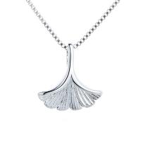 Collier en laiton, Ginkgo Feuille, Placage, pour femme, plus de couleurs à choisir, Longueur Environ 16.14 pouce, Vendu par PC