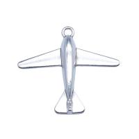 Zinc Alloy Pendants Airplane antique silver color plated vintage & DIY nickel lead & cadmium free Sold By PC