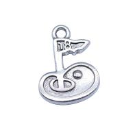 Zinklegering Hangers, Zinc Alloy, antiek zilver plated, Vintage & DIY, nikkel, lood en cadmium vrij, 13x18mm, Verkocht door PC