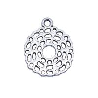 Pendentifs creux en alliage de zinc, Plaqué de couleur d'argent, Vintage & DIY & styles différents pour le choix, plus de couleurs à choisir, protéger l'environnement, sans nickel, plomb et cadmium, 15x18mm, Vendu par PC