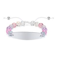 Pulseras de Cristal, acero inoxidable 304, con Cristal, Ajustable & Joyería & para mujer, 8mm,13*45mm, longitud aproximado 6.3-9.8 Inch, Vendido por UD