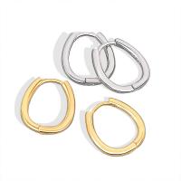 Brass Huggie Hoop Earring plated fashion jewelry & for woman Sold By Pair