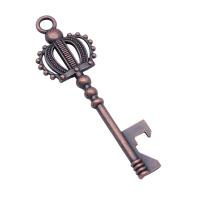 Zinc Alloy Key Pendants plated vintage & DIY nickel lead & cadmium free Sold By PC