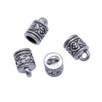 Zink Alloy End Cap, Kolonn, antik silver pläterad, Vintage & DIY, nickel, bly och kadmium gratis, 7x7x10mm, Säljs av PC