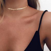 Ожерелье Мода Choker, Латунь, Другое покрытие, ювелирные изделия моды & Женский, Много цветов для выбора, не содержит никель, свинец, длина Приблизительно 33 см, продается PC