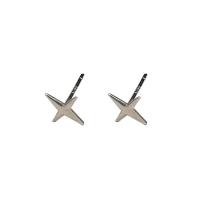 Brass Stud Earring 925 sterling silver post pin plated fashion jewelry & for woman Sold By Pair