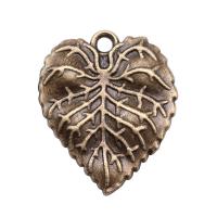 Zinc Alloy Leaf Pendants plated vintage & DIY nickel lead & cadmium free Sold By PC