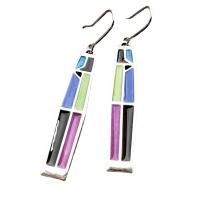 Zinc Alloy Drop Earrings epoxy gel fashion jewelry & for woman nickel lead & cadmium free Sold By Pair