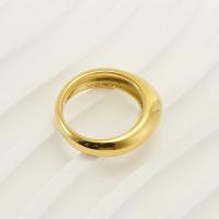 Stainless Steel Finger Ring 304 Stainless Steel 18K gold plated fashion jewelry & for woman golden Sold By PC