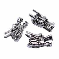 Zinc Alloy Pendants Dragon antique silver color plated vintage & DIY nickel lead & cadmium free Sold By PC