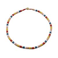 Collar de Aleación de Zinc, para mujer, más colores para la opción, libre de níquel, plomo & cadmio, longitud aproximado 41-42 cm, Vendido por UD