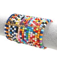 Pulsera de Aleación de Zinc, elástico & unisexo, más colores para la opción, libre de níquel, plomo & cadmio, longitud aproximado 18 cm, Vendido por UD