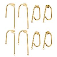 Rozsdamentes acél Hook earwire, 304 rozsdamentes acél, DIY & különböző stílusokat a választás, több színt a választás, 5párok/Bag, Által értékesített Bag