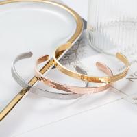 Rozsdamentes acél bangle, 304 rozsdamentes acél, Állítható & divat ékszerek & a nő, több színt a választás, 6*2mm,69mm, Által értékesített PC