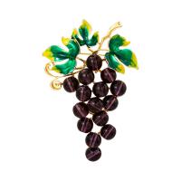 Enamel Brooch Zinc Alloy Grape fashion jewelry & for woman nickel lead & cadmium free Sold By PC