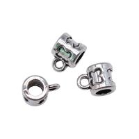 Zink Alloy Bail Pärlor, Kolonn, antik silver pläterad, Vintage & DIY, nickel, bly och kadmium gratis, 8x6x5mm, Säljs av PC