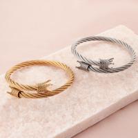 Rozsdamentes acél bangle, 304 rozsdamentes acél, Állítható & divat ékszerek & az ember, több színt a választás, 5mm,60mm, Által értékesített PC