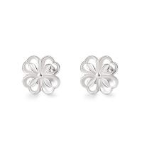 Sterling Silver Jewelry orecchino, 925 sterline d'argento, Fiore, Stile coreano & per la donna & cavo, argento, 7.70x7.70mm, Venduto da coppia