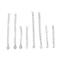 925 Sterling Silver Extender Chain DIY Sold By PC