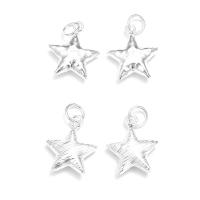 Ciondolo in argento 925, 925 argento sterlina, Stella, DIY, nessuno, 18x21x6mm, Foro:Appross. 6mm, Venduto da PC