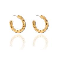 Brass Stud Earring 18K gold plated fashion jewelry & for woman nickel lead & cadmium free Sold By Pair