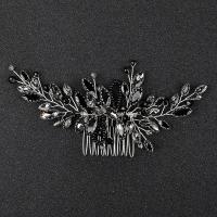 Decorative Hair Combs Zinc Alloy fashion jewelry & for woman & with rhinestone nickel lead & cadmium free Sold By PC