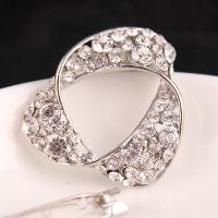 Rhinestone Brooch Zinc Alloy plated fashion jewelry & for woman & with rhinestone nickel lead & cadmium free Sold By PC