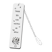 Stainless Steel Bookmark 304 Stainless Steel Unisex & with letter pattern Sold By PC