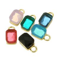 Pendentifs en laiton zircon cubique (CZ), Placage de couleur d'or, bijoux de mode & DIY & avec zircone cubique, plus de couleurs à choisir, 7x13x6mm, Trou:Environ 3mm, Vendu par PC