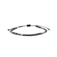 Moda crear pulseras de cordón de cera, con Hematite & metal, chapado, unisexo & ajustable, más colores para la opción, longitud aproximado 18-30 cm, Vendido por UD