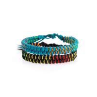 Pulseira bijuterias, Corda de poliéster, 2 peças & estilo folk & unissex & ajustável, Mais cores pare escolha, comprimento Aprox 18-30 cm, vendido por Defina