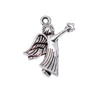 Zinc Alloy Pendants Angel antique silver color plated vintage & DIY nickel lead & cadmium free Sold By PC