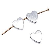 Zink legering Hjerte perler, Zinc Alloy, Heart, antik sølv farve forgyldt, Vintage & du kan DIY, nikkel, bly & cadmium fri, 8x7mm, Solgt af PC