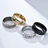 Stainless Steel Finger Ring 304 Stainless Steel polished fashion jewelry & Unisex 8mm Sold By PC