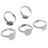 304 roestvrij staal Bezel Ring Base, Verstelbare & DIY & verschillende grootte voor keus, oorspronkelijke kleur, Verkocht door PC