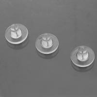 Gummi Øre Møtrik Komponent, Silicone, mode smykker & du kan DIY, 10x7x10mm, Solgt af PC